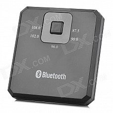 Bluetooth V2.0 Wireless Music Receiver / FM Radio Transmitter - Black Bluetooth V2.0 Wireless Music Receiver / FM Radio Transmitter - Black