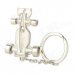 KC1135 Zinc Alloy Racing Car Keychain - Silver