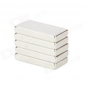 10050032W Strong Rare Earth Block NdFeB Magnet - Silver (5 PCS)