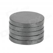 22 x 2.7mm Round Ferrite Magnet - Black (5 PCS)