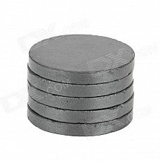 22 x 2.7mm Round Ferrite Magnet - Black (5 PCS)