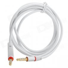 Universal 3.5mm Jack Male to Male Shielded Audio Cable - White + Red (120cm) Universal 3.5mm Jack Male to Male Shielded Audio Cable - White + Red (120cm)