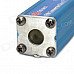 Aluminum Alloy 16MHz Car FM Impedance Convertor - Blue (12V)