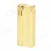 Classic Retro Style Windproof Zinc Alloy Butane Jet Lighter - Golden