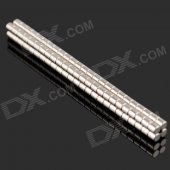 3 x 3mm NdFeB Neodymium Magnet Circular Cylinder DIY Puzzle Set - Silver (100 PCS)