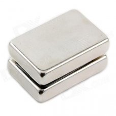 10050044W DIY Rectangular NdFeB Magnets - Silver (30 x 20 x 5mm / 2 PCS) 10050044W DIY Rectangular NdFeB Magnets - Silver (30 x 20 x 5mm / 2 PCS)