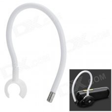Sports Flexible Ear Hook - White + Silver