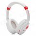 KUBITE Stylish Wireless TF Card MP3 Headset w/ FM - White + Red (16GB) KUBITE Stylish Wireless TF Card MP3 Headset w/ FM - White + Red (16GB)