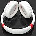 KUBITE Stylish Wireless TF Card MP3 Headset w/ FM - White + Red (16GB) KUBITE Stylish Wireless TF Card MP3 Headset w/ FM - White + Red (16GB)