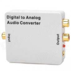 Playvision HDA-2MB Digital to Analog Audio Converter / DAC Converter - White Playvision HDA-2MB Digital to Analog Audio Converter / DAC Converter - White