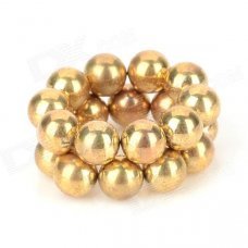 5mm Buckyballs NdFeB Magnetic Magic Beads - Golden (20 PCS)