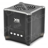 XS018 Portable MP3 Speaker w/ FM Radio / TF - Black + Silver
