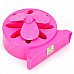 LJQ LJQ-071 Hollowed Flower Pattern 3-Blade USB Powered Fan - Deep Pink LJQ LJQ-071 Hollowed Flower Pattern 3-Blade USB Powered Fan - Deep Pink