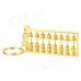 Creative 8 Abacus Coppering Keychain - Golden