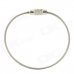 Steel Wire Circle Keychain - Silver