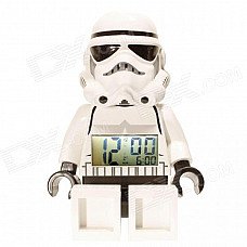 Genuine LEGO Star Wars Stormtrooper Alarm Clock - White (2 x AAA) Genuine LEGO Star Wars Stormtrooper Alarm Clock - White (2 x AAA)