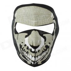 Cool Pattern CS Game Neoprene Facial Mask - Black + White
