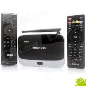 Jesurun DX05 Quad-Core Android 4.2.2 Mini PC Google TV Player w/ 2GB RAM / 8GB ROM / F10 Air Mouse