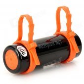 T-02 Swimming Diving Waterproof MP3 Player w/ FM Radio + Earphone - Black + Orange (8GB)