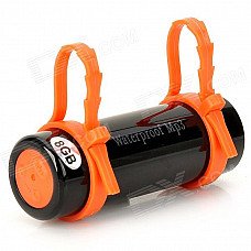 T-02 Swimming Diving Waterproof MP3 Player w/ FM Radio + Earphone - Black + Orange (8GB) T-02 Swimming Diving Waterproof MP3 Player w/ FM Radio + Earphone - Black + Orange (8GB)