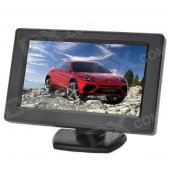 T04358 4.3" Car Rearview LCD Monitor w/ Dual AV Input / Sun Shade (PAL / NTSC)