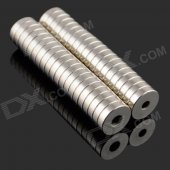 10 x 3-3mm NdFeB Neodymium Magnet Circular Cylinder DIY Puzzle Set - Silver (20 PCS)