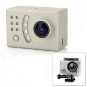 SDV500 Waterproof Outdoor Sports 1080p 1/2" CMOS 5.0 MP 170' Wide Angle Mini HD Camera - Champagne