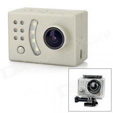 SDV500 Waterproof Outdoor Sports 1080p 1/2" CMOS 5.0 MP 170' Wide Angle Mini HD Camera - Champagne SDV500 Waterproof Outdoor Sports 1080p 1/2" CMOS 5.0 MP 170' Wide Angle Mini HD Camera - Champagne