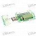 Mini USB 2.0 Multi-slot SD/Mini SD/TF/MMC/RS-MMC/M2 Card Reader (Green)