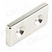 10050053W Dual-Hole Rectangular Strong Magnet - Silver 10050053W Dual-Hole Rectangular Strong Magnet - Silver