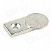 10050053W Dual-Hole Rectangular Strong Magnet - Silver 10050053W Dual-Hole Rectangular Strong Magnet - Silver