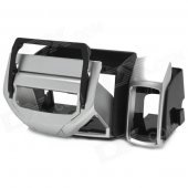 Multifunction Car Air Vent Mount Cell Phone / Drink Bottle / Cigarette Holder - Black + Silver