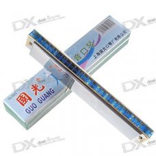 Stainless Steel 24-Hole Accentual Harmonica