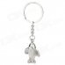 Airplane Style Zinc Alloy Keychain - Silver
