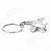 Airplane Style Zinc Alloy Keychain - Silver