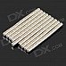 3 x 4mm NdFeB Neodymium Magnet Circular Cylinder DIY Puzzle Set - Silver (100 PCS)