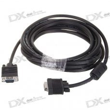 VGA 15P M-M Shielded Connection Cable (5M-Length)
