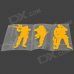 Army Soldiers Style Fashionable PVC Car Stickers Set - Golden Army Soldiers Style Fashionable PVC Car Stickers Set - Golden