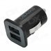 Dual-USB Car Cigarette Lighter Plug Power Adapter - Black Dual-USB Car Cigarette Lighter Plug Power Adapter - Black