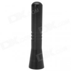 Mini External Aluminum Alloy Car Decorative Antenna - Black
