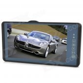 9" LCD Touch Screen Car Rearview Mirror LCD Monitor w/ Remote Controller - Black