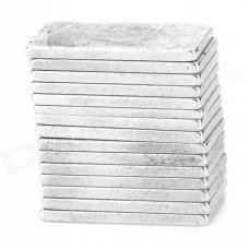 N33 Standard NdFeB Clear Magnet - Silver (15 PCS)