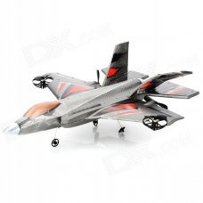 MAKE HASTE F35-9109 4-Channel 2.4GHz RC Radio Control Airplane / Glider - Grey MAKE HASTE F35-9109 4-Channel 2.4GHz RC Radio Control Airplane / Glider - Grey