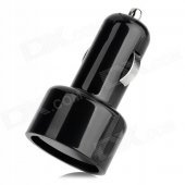 1" Screen Cigarette Lighter Digital Voltmeter for Car / Electromobile - Black