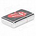 STAR Sticking Tongue Out Pattern Kerosene Oil Lighter - Red + Black + Silver
