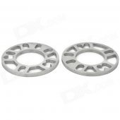 10mm Zinc Alloy Wheel Hub Gasket - Silver (2 PCS)