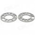 10mm Zinc Alloy Wheel Hub Gasket - Silver (2 PCS)