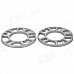 10mm Zinc Alloy Wheel Hub Gasket - Silver (2 PCS)