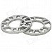 10mm Zinc Alloy Wheel Hub Gasket - Silver (2 PCS)