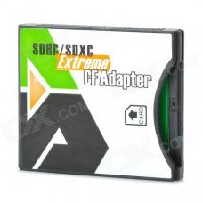 EXTREME SDHC / SD to CF Card Adapter - Black + White
